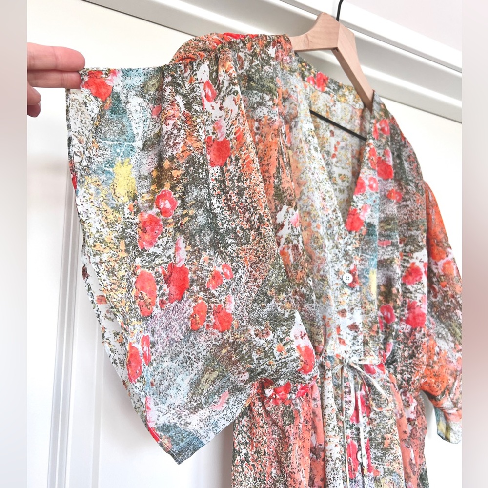 Alice & Olivia NWOT Silk tunic top/coverup